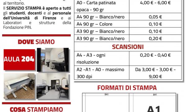 PRINTING Price List of the City and Territory Design and Planning Laboratory