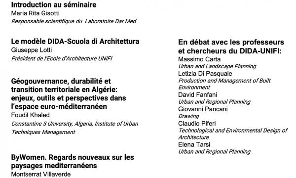 Patrimoine, projet, transition au tour de la région euro-méditerranéenne: trajectoires de recherche